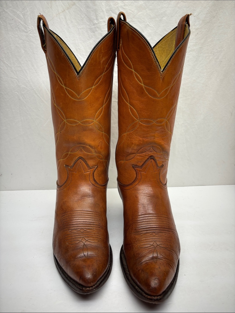 Tony Lama Classic Leather Western Cowboy Boots - Men's, SZ 9 D